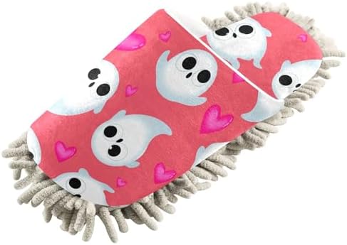 Burbuja Cartoon Ghosts Mop Slippers for Home Cleaning