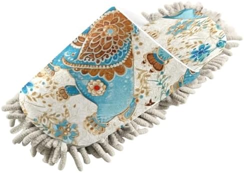 Zhirexin Mandala Textured Cleaning Mop Slippers