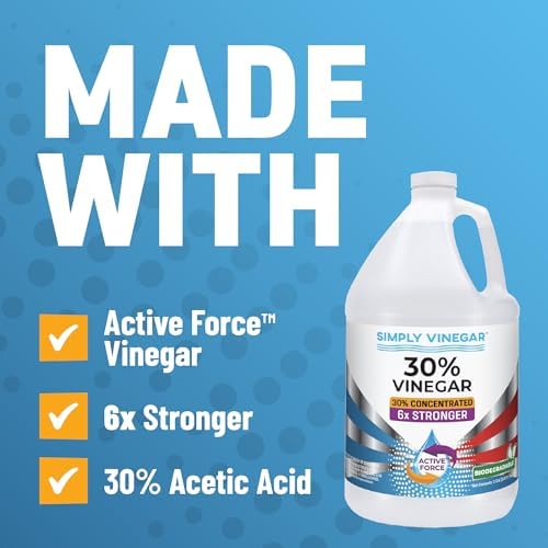 Active Force 30 Vinegar 128 oz for Cleaning