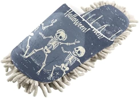 Zhirexin Halloween Skeleton Cleaning Slippers