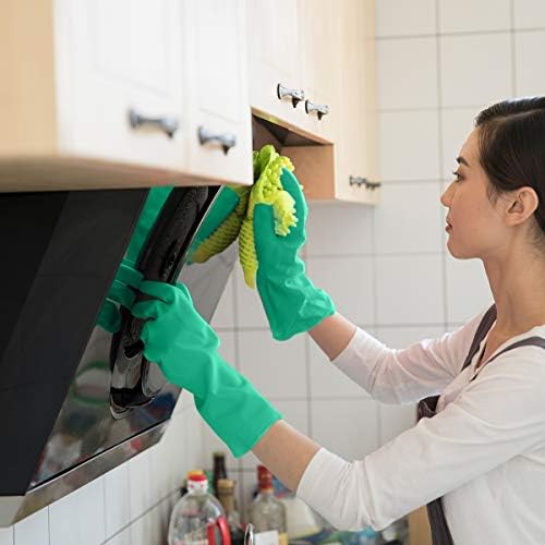 GAYISIC Reusable Latex-Free Dishwashing Gloves 2 Pairs
