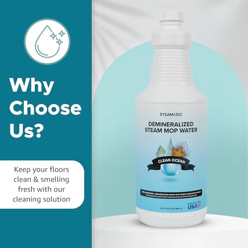 Steam Go Demineralized Water - 32oz Multi-Surface Cleaner