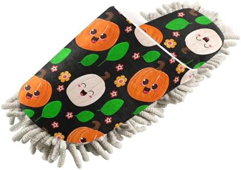 Burbuja Mop Slippers with Happy Faces for Home Use