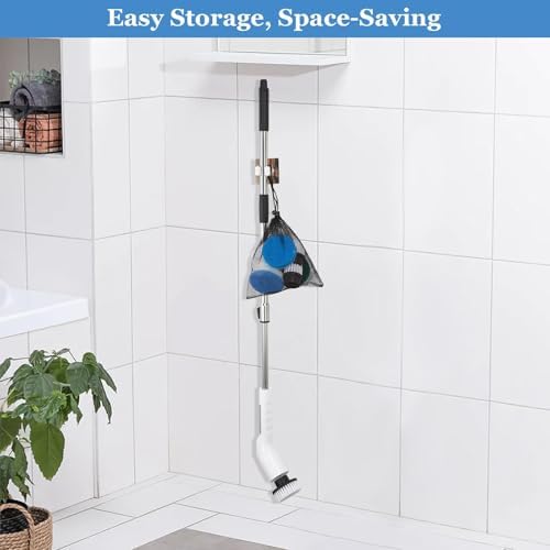 Fixm Cordless Electric Spin Scrubber with 2 Speeds and 11 Brush Heads