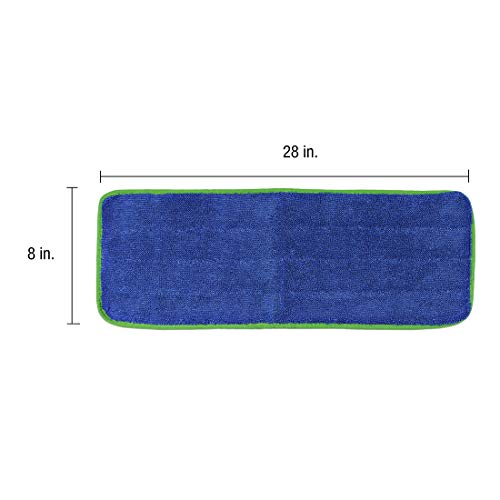CleanAide All Purpose Super Absorbent Microfiber Mop Pads 6-Pack Green