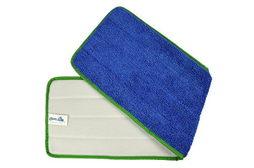 CleanAide All Purpose Super Absorbent Microfiber Mop Pads 6-Pack Green