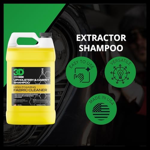 3D Extractor Carpet Cleaner Shampoo 1 Gallon