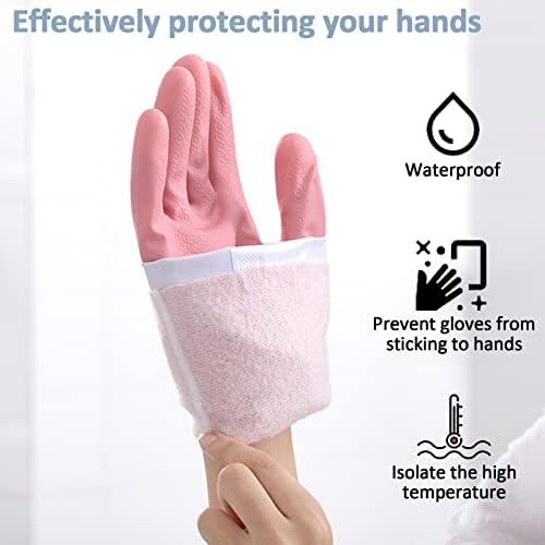 3pcs Waterproof Reusable Cleaning Gloves for Kitchen Laundry Garden
