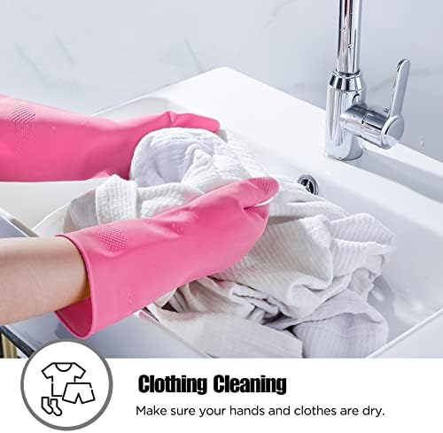 IUCGE Rubber Cleaning Gloves 3 or 6 Pairs