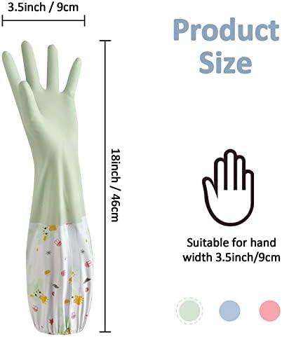 3pcs Waterproof Reusable Cleaning Gloves for Kitchen Laundry Garden