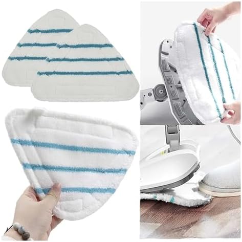 Vamarads Floor Cloths Steam Mop Replacement Washable Microfiber Pads Triangular Pads 1PC