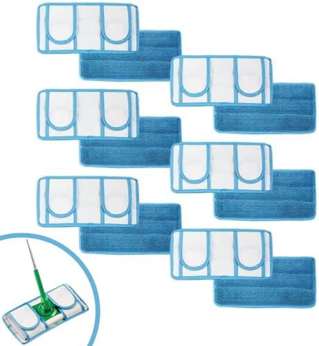 Old Home Kitchen Microfiber Reusable Mop Pad 6 Pack