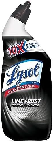 Lysol Toilet Bowl Cleaner with Lime and Rust Remover 24 Fl Oz Pack of 2