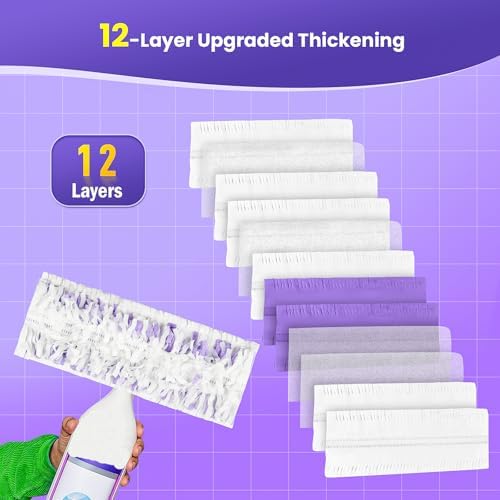 25 Pack Power Mop Pad Refills for Swiffer Multi-Surface Mop