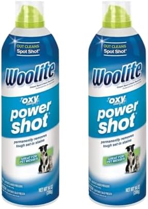 Woolite Oxy Deep Power Shot Carpet Cleaner 14 oz Pack of 2
