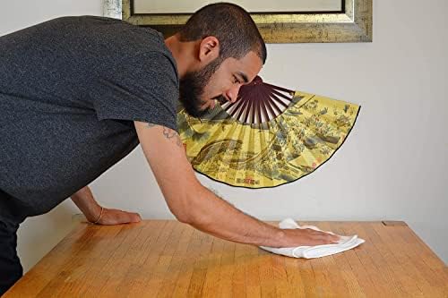 GREEN LIFESTYLE Gold Stripe Terry Kitchen Bar Mops - 16x19 inches 28 oz Pack of 12