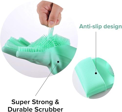 Louis Donn Food Grade Silicone Dish Scrub Gloves Reusable High Heat