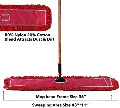 L Luke Supply Matthew Cleaning 36 Cotton Dust Mop Refill 6 Pack