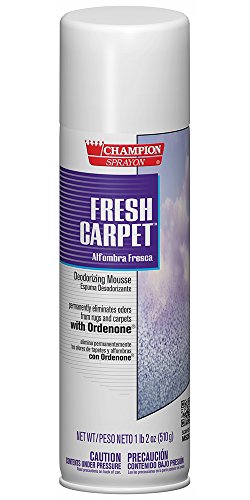 Champion 5147 Sprayon Fresh Carpet Deodorizing Mousse 18 oz Pack of 12