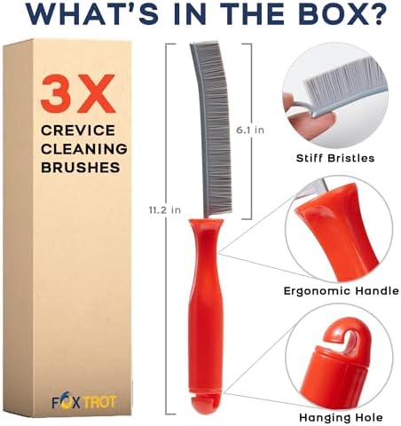 3 Pcs Crevice Cleaning Brush Set for Household Use 1