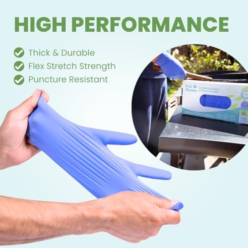 Eco Gloves Biodegradable Powder Free Food Prep Cleaning Gloves