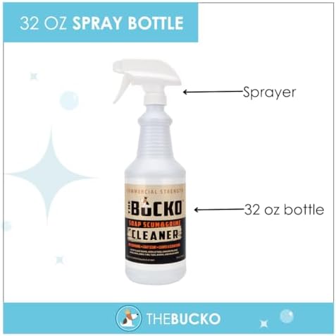 The Bucko Soap Scum and Grime Cleaner 32oz with Sprayer