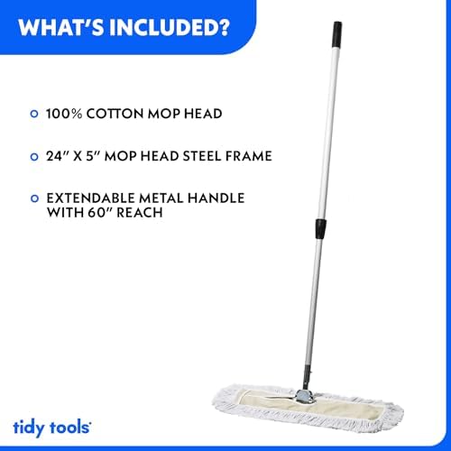 Tidy Tools 24 Inch Dust Mop for Hardwood Floors