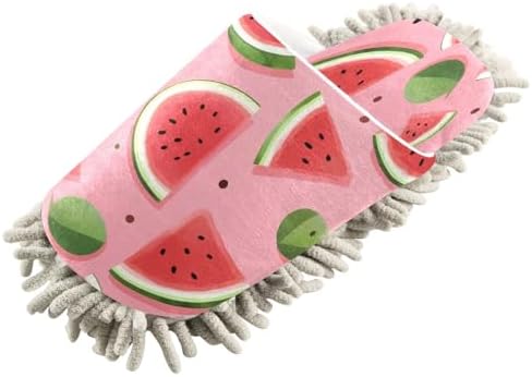 Watermelon Pattern Mopping Slippers for Men Women - Washable and Comfortable