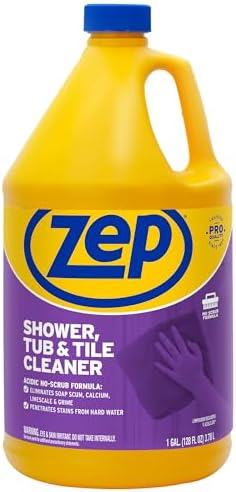 Zep No Scrub Shower Cleaner - 1 Gallon Case of 4
