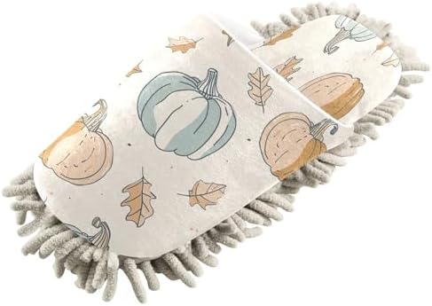 Zhirexin Thanksgiving Cleaning Slippers with Microfiber Mop Pads 1