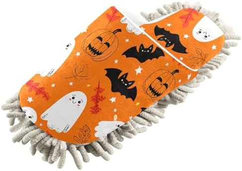 Burbuja Cartoon Ghosts Mop Slippers for Wet Dry Cleaning