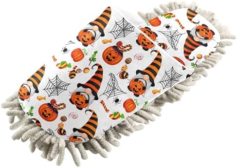 Burbuja Halloween Gnomes Mop Slippers for Home Cleaning