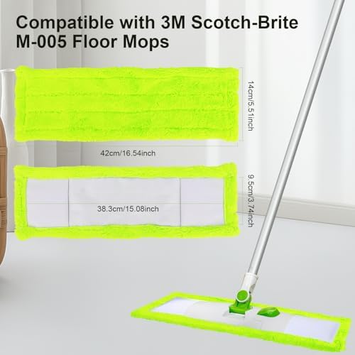 8 Pack Microfiber Mop Pads for 3M Scotch-Brite M-005 Replacements