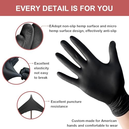 FINITEX Nitrile Gloves 62mil 50PCS Latex Free Powder Free 1
