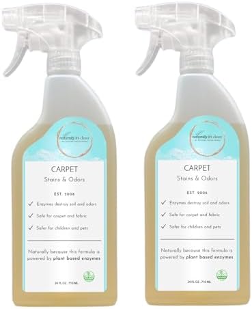Naturally Its Clean Carpet Stain Remover 24oz x 2 Pack