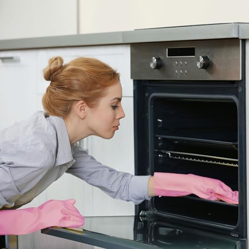Bamllum Reusable Dishwashing Gloves with Cotton Lining