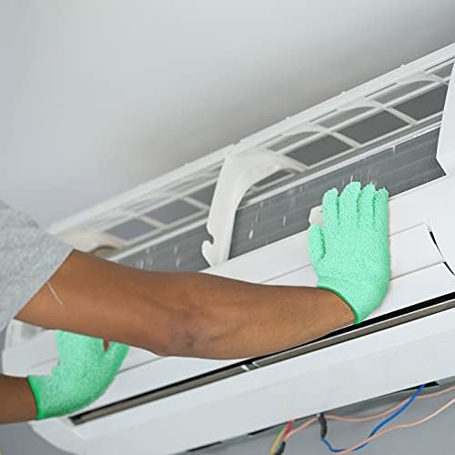 Bencailor 6 Pairs Microfiber Dusting Gloves - Fresh Colors Large Size