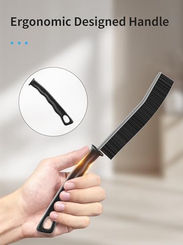 3 Pack Hard Bristle Crevice Cleaning Brush - Home and Car Use