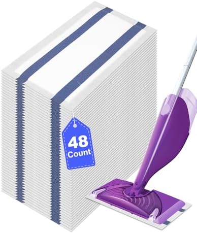 YagoDago Multi-Layer Dry Floor Mop Pads 48 Count