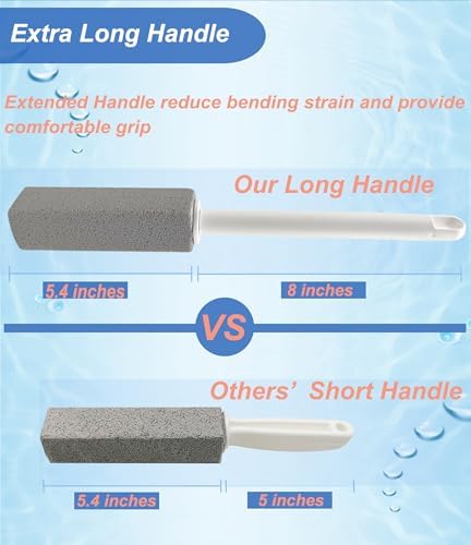 Tuodeal Pumice Stone Cleaner with Long Handle