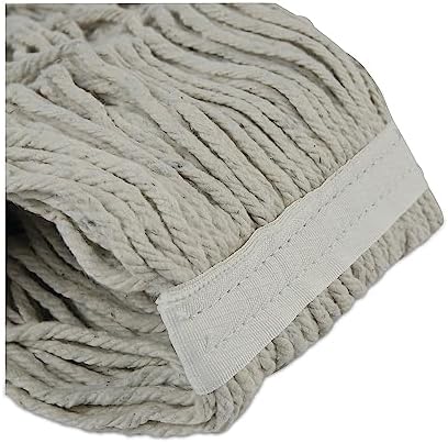 Boardwalk Banded Cotton Mop Heads 24 White 12-Pack