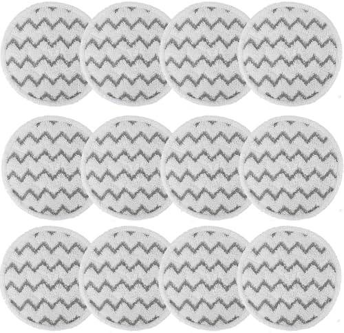 Sgizoku 3897A Steam Mop Pads 12Pack for Bissell SpinWave SmartSteam Scrubbing Mop