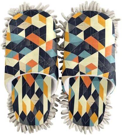 Zhirexin Colorful Lattice Kitchen Cleaning Slippers 1