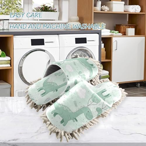 Zhirexin Durable Microfiber Mop Slippers for Home Cleaning
