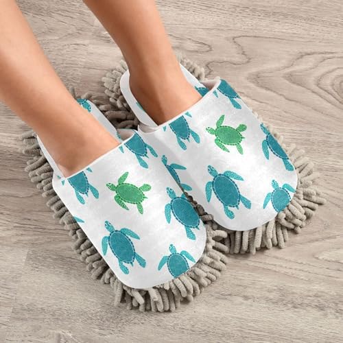 Burbuja Turtles Mop Slippers for Men Women