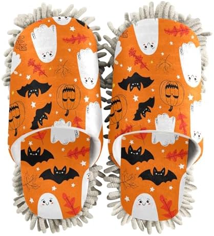 Burbuja Cartoon Ghosts Mop Slippers for Wet Dry Cleaning