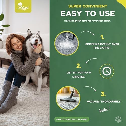 Reliant Pet Carpet Deodorizer Powder 24oz Made in USA