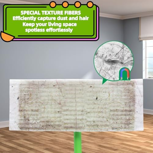 SUZZYVINE XL Dry Mop Pads 80 Count Nonwoven Floor Wipes
