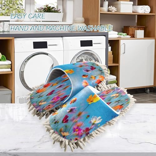 Zhirexin Microfiber Mop Slippers for House Cleaning