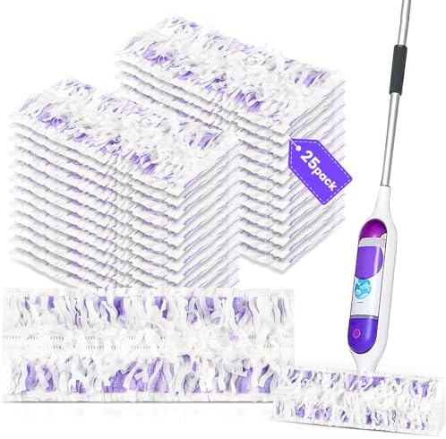 25 Pack Power Mop Pad Refills for Swiffer Multi-Surface Mop